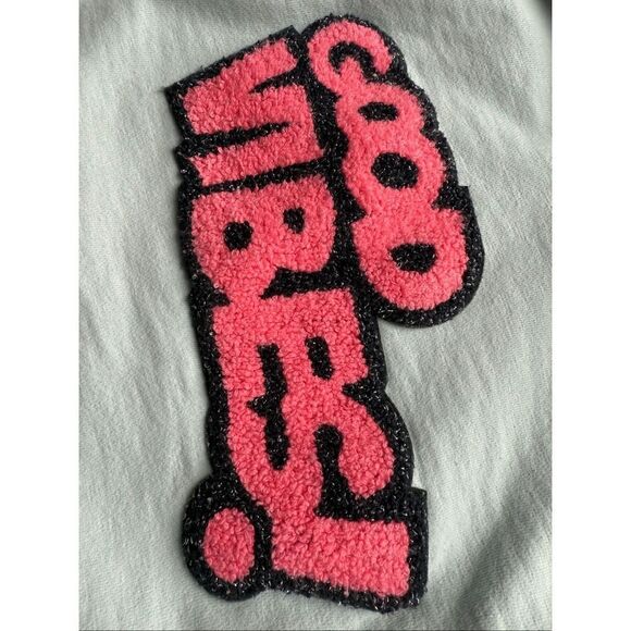 ZARA Girls Good Vibes Baby Blue Hoodie - Picture 6 of 9